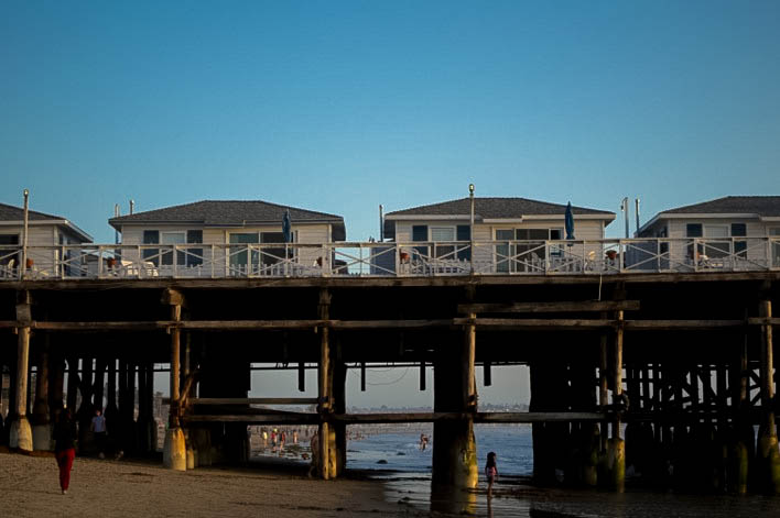Pacific Beach pier cottages