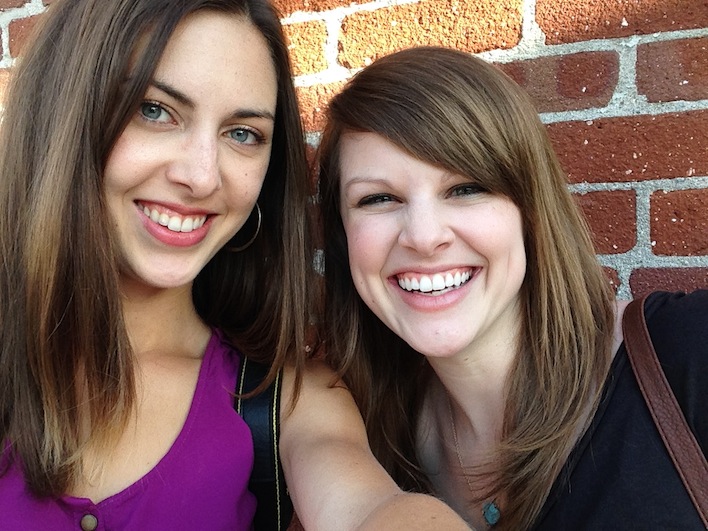 Cassie and Lauren